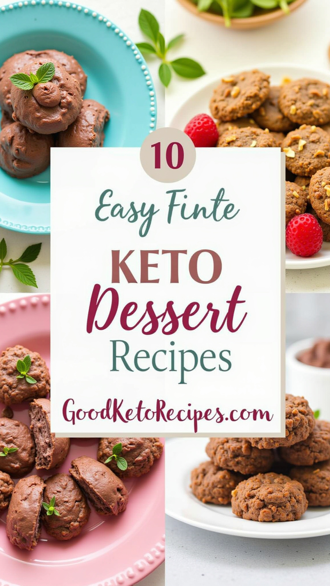10 Easy Keto Dessert Recipes Pinterest Pin