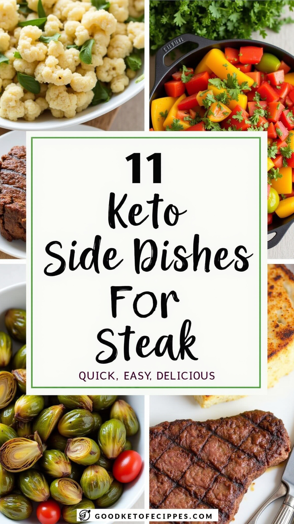 11 Keto Side Dishes For Steak Pinterest Pin