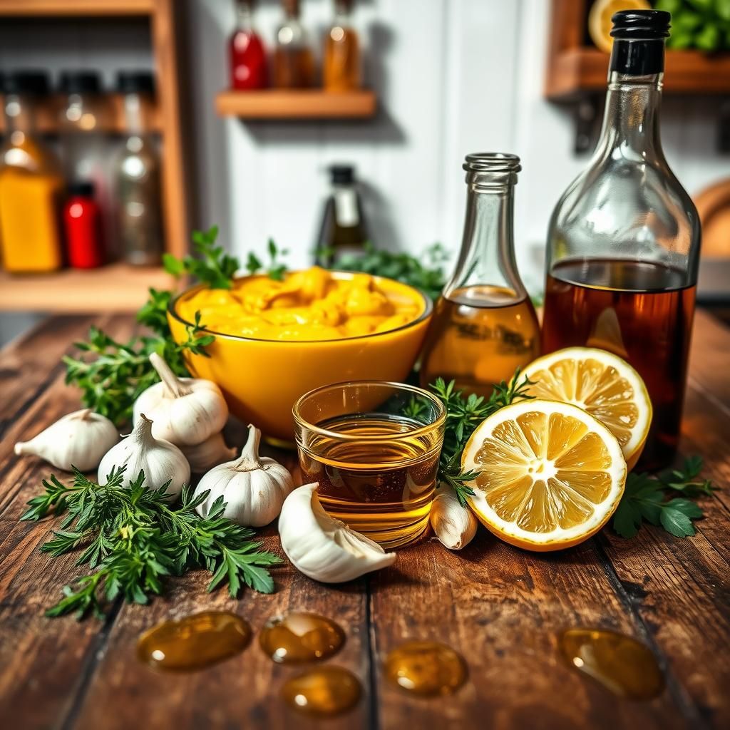 A Medley of Marinade Ingredients