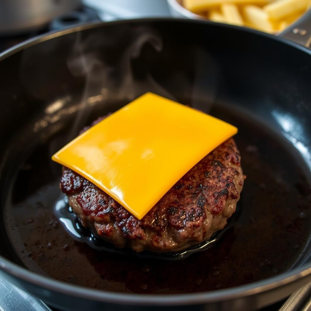 Adding Cheese to Patties