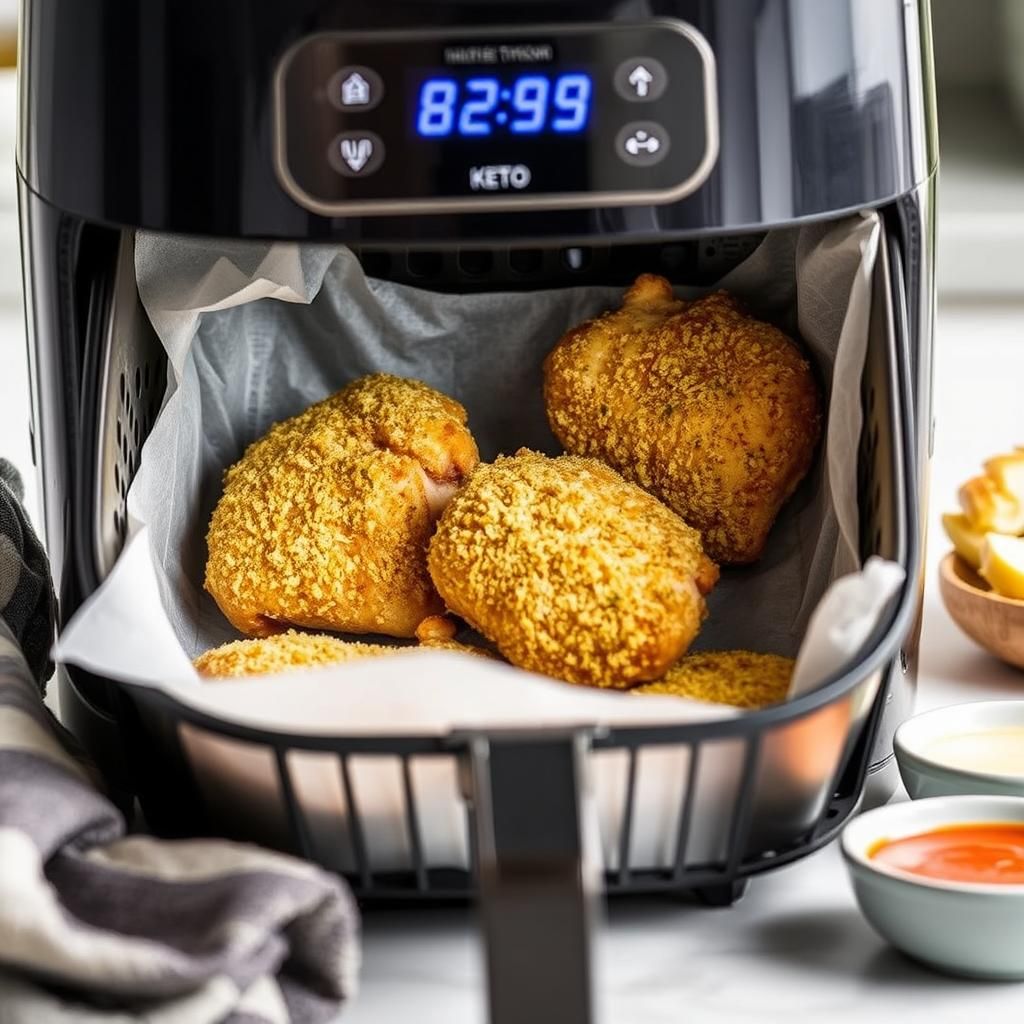 Air Fryer Method for Keto Chicken Thighs