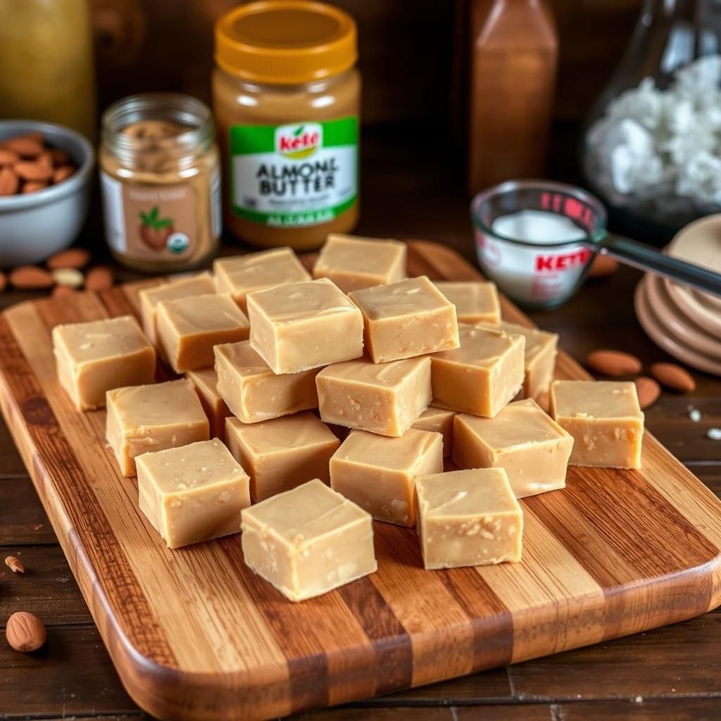 Almond Butter Fudge Fat Bombs