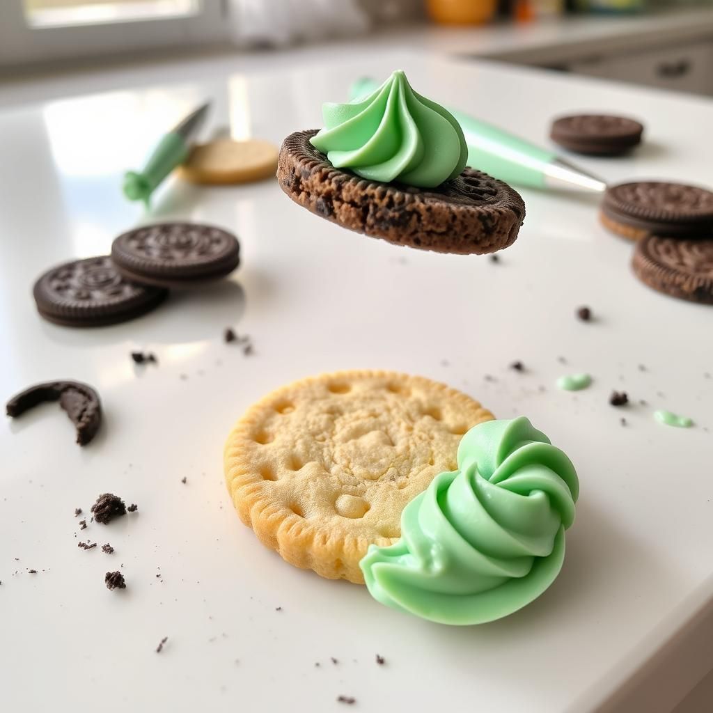 Assembling the Mint Keto Oreos