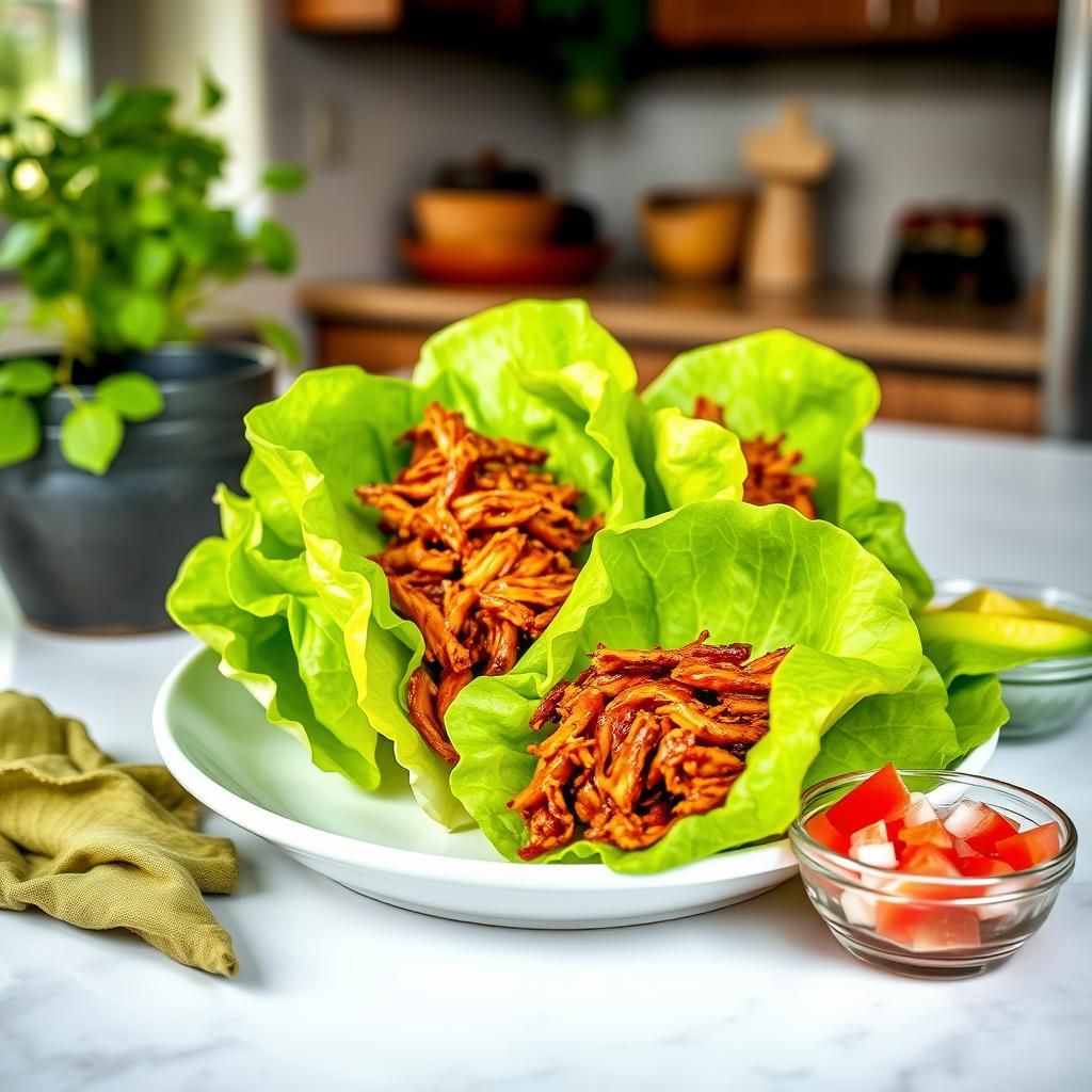 BBQ Chicken Lettuce Wraps