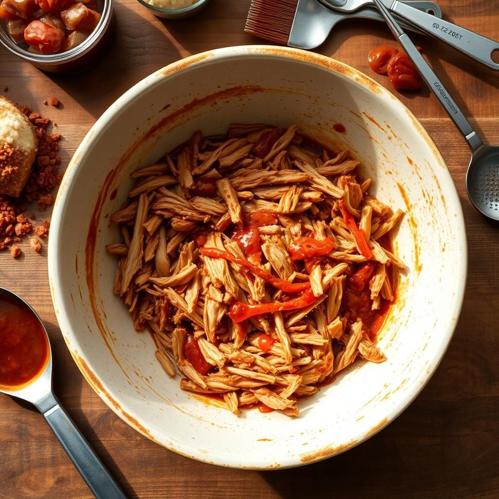 BBQ Pulled Pork Preparation