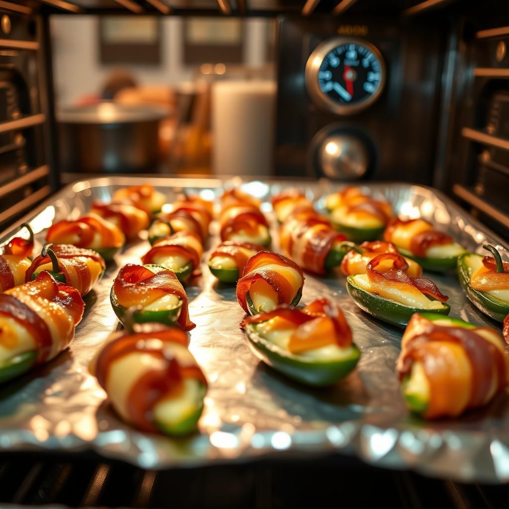 Bacon-Wrapped Jalapeño Poppers in the Oven