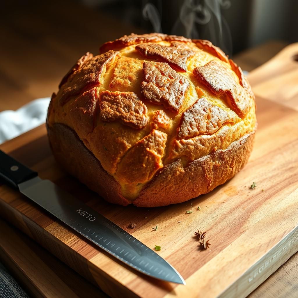 Baked Pork Rind Bread