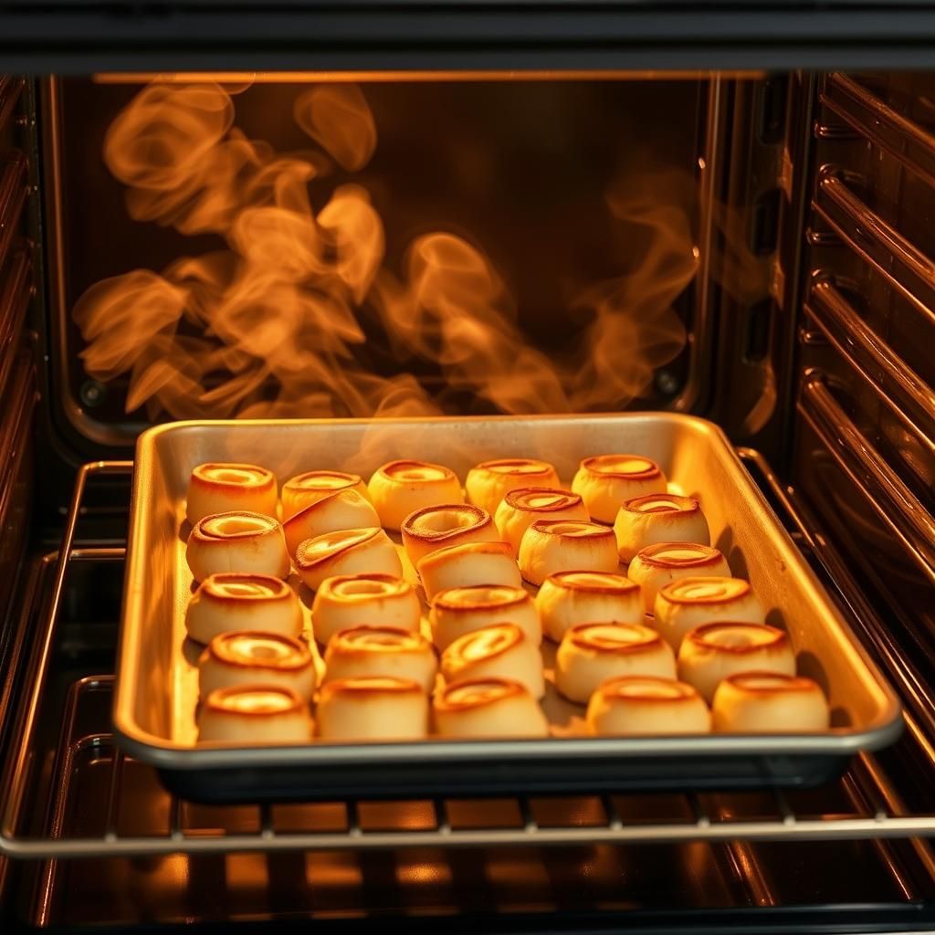 Baking Roll-Ups in the Oven