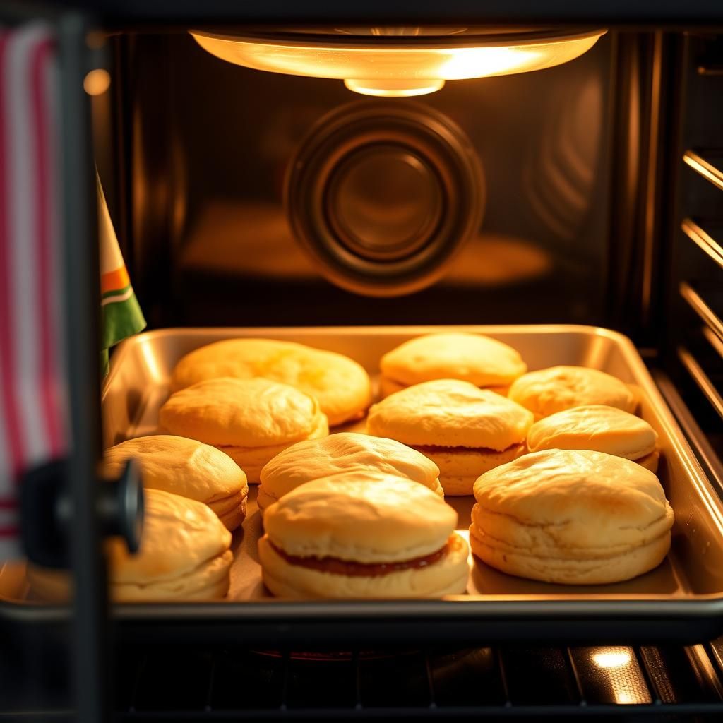 Baking The Biscuits in the Oven