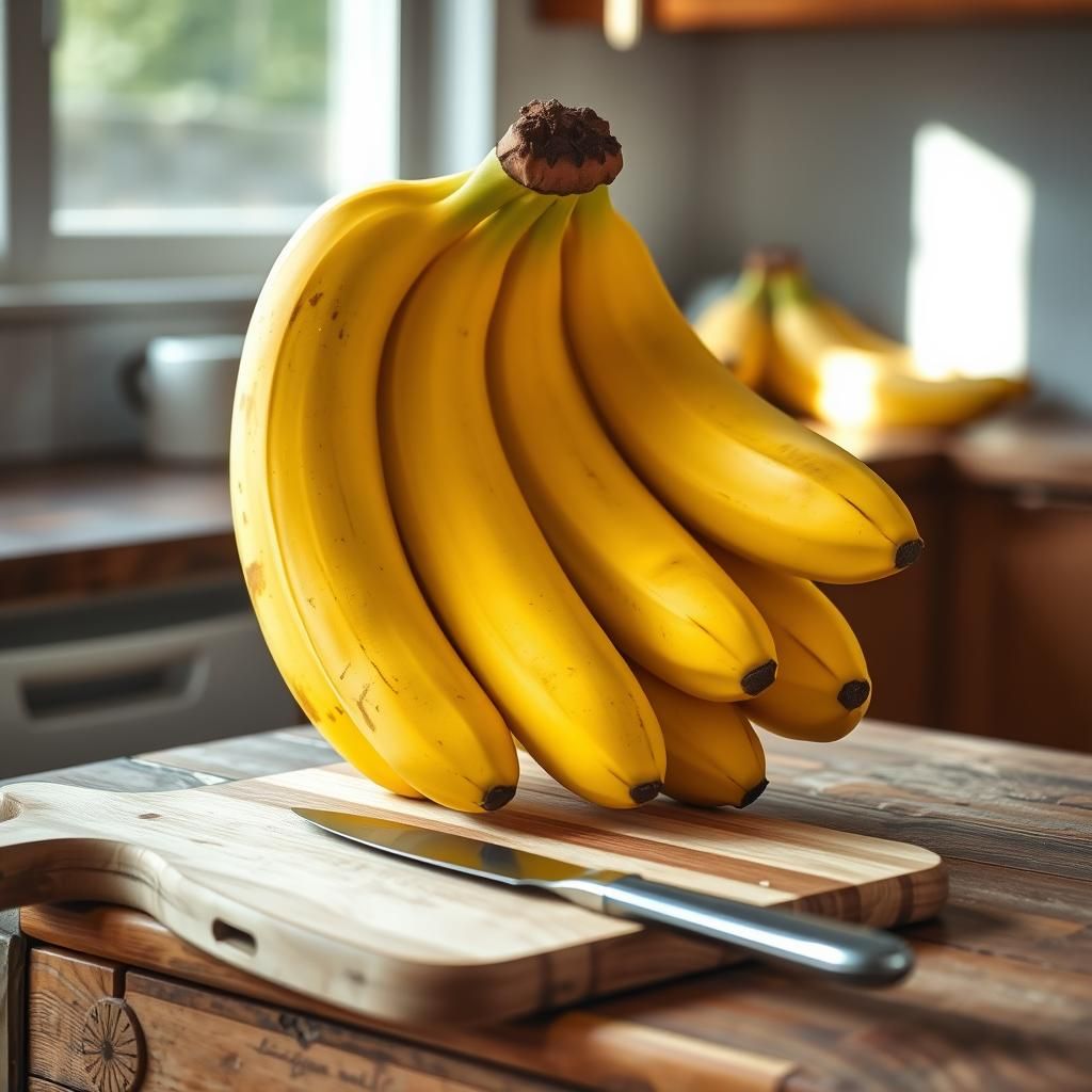 Bananas on a Kitchen Counter