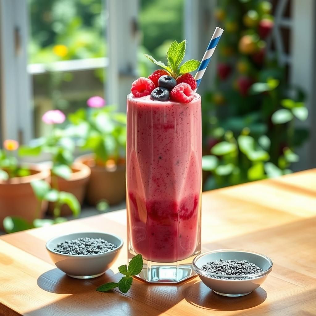 Berry Delight Keto Shake Presentation