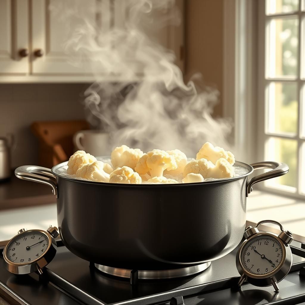 Boiling Cauliflower Florets