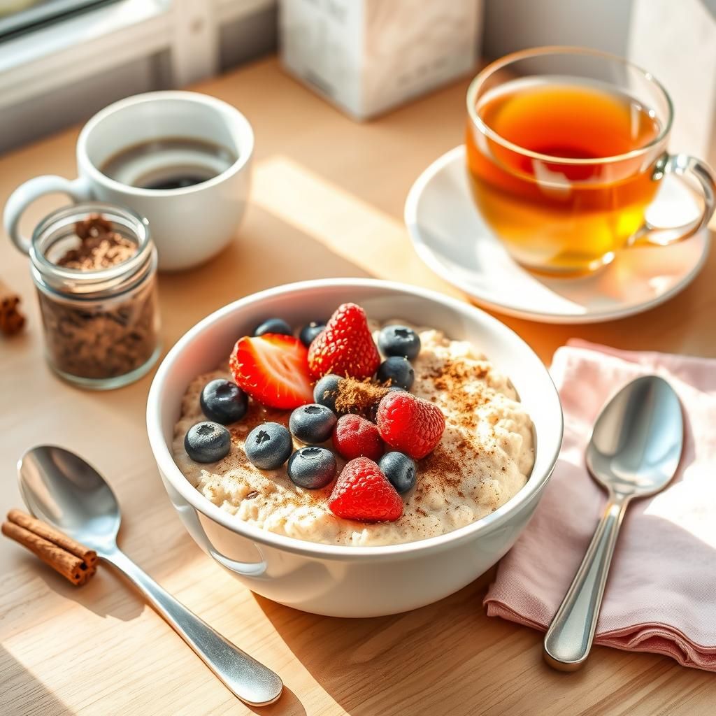 Bowl of Oatmeal with Berries