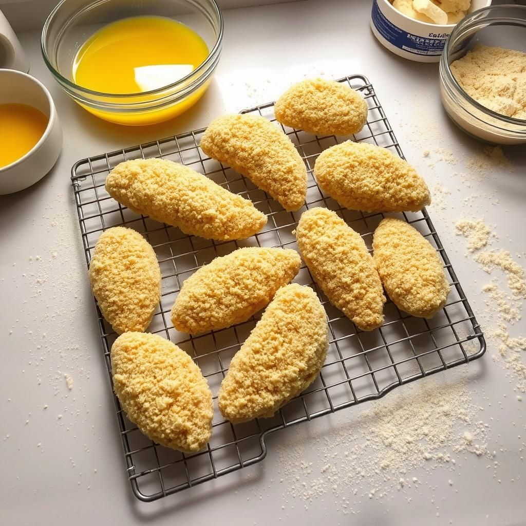 Breading the Chicken Tenders