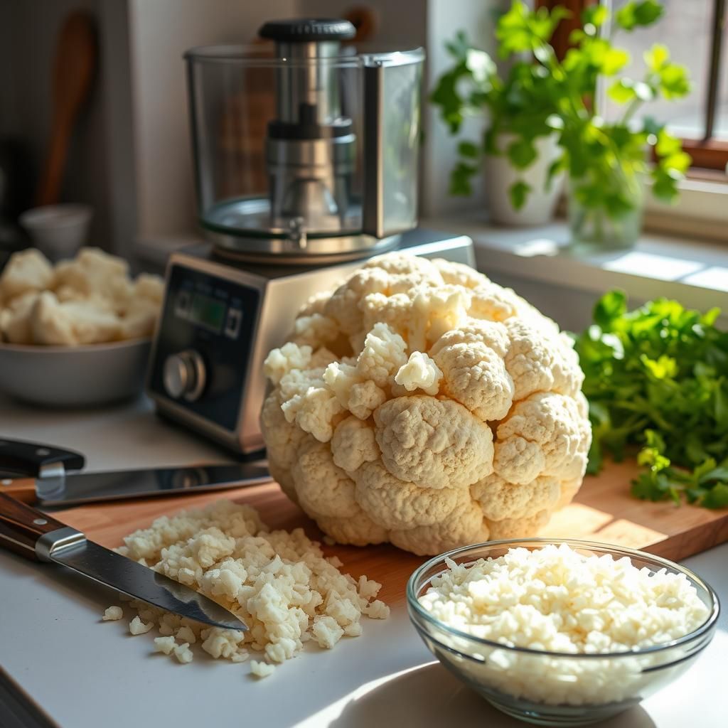 Cauliflower Rice Preparation