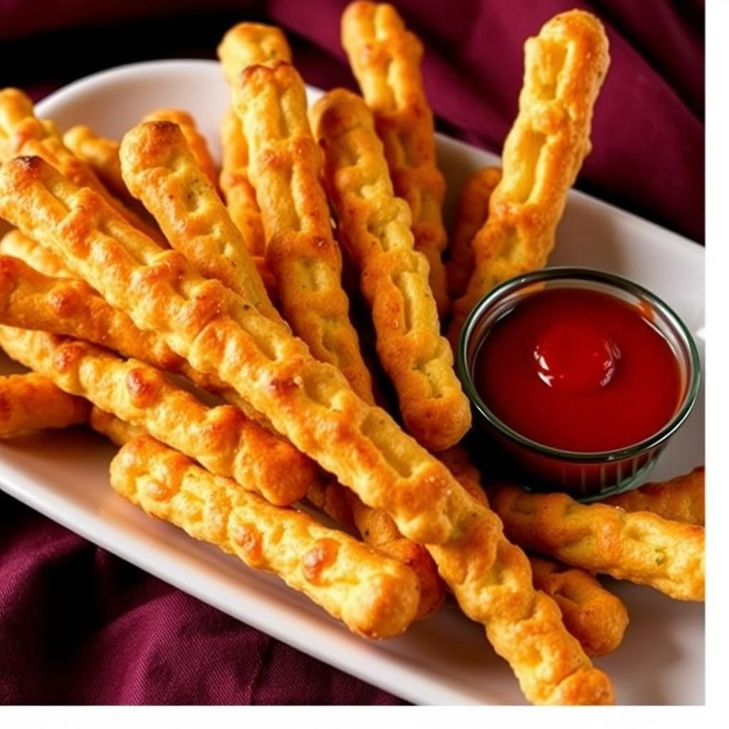 Cheese Breadsticks Straight from the Oven
