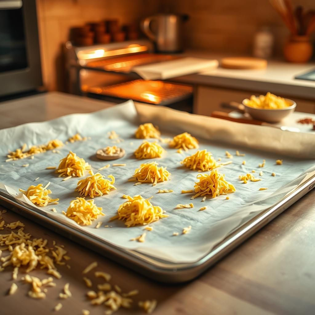 Cheese Crisps Baking