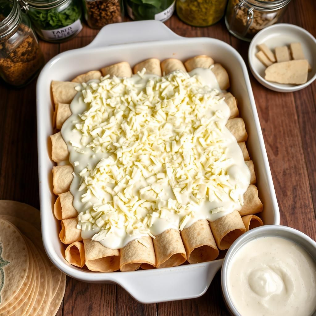Enchiladas Ready for Baking