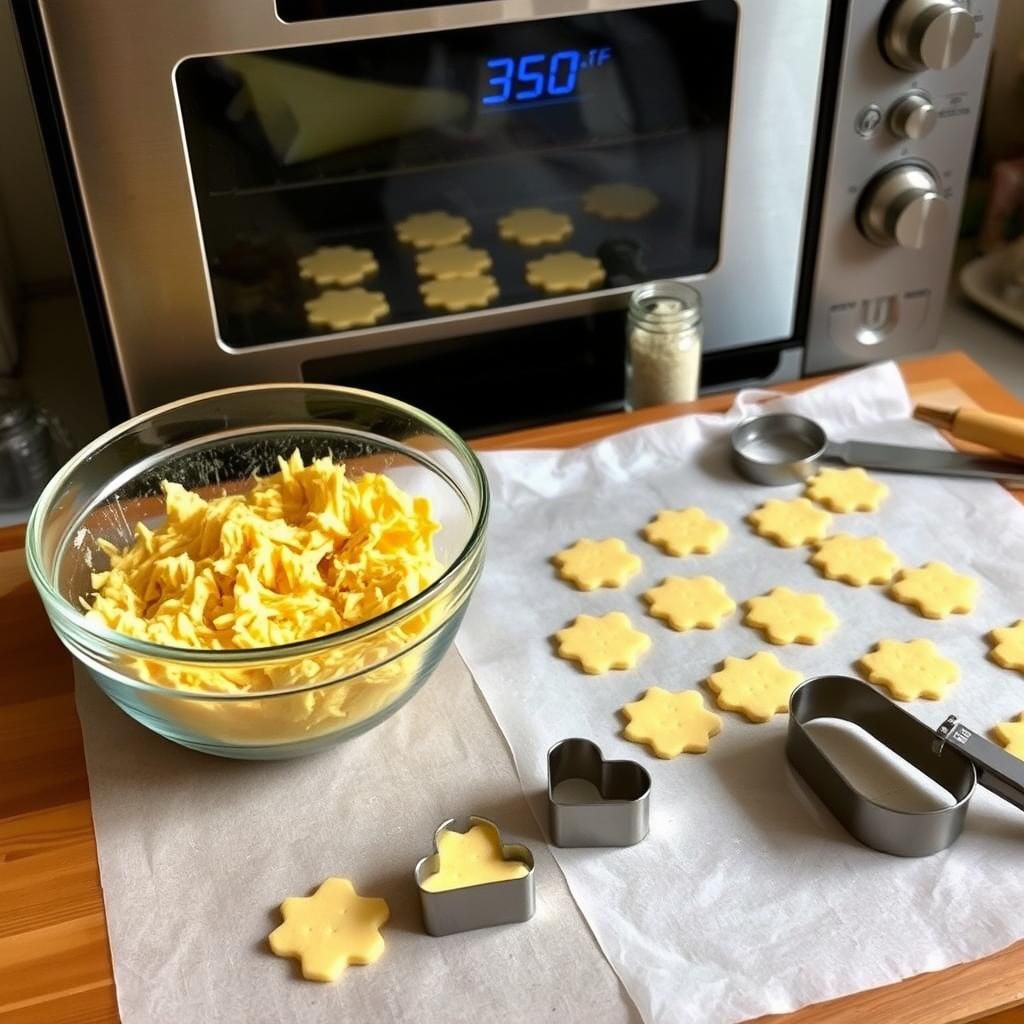 Keto Cheese Crackers Ready to Bake