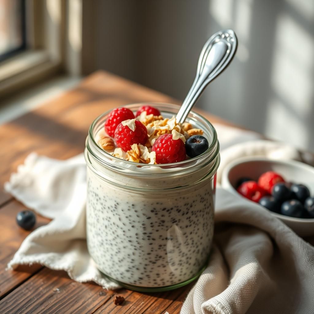 Chia Seed Pudding with Toppings