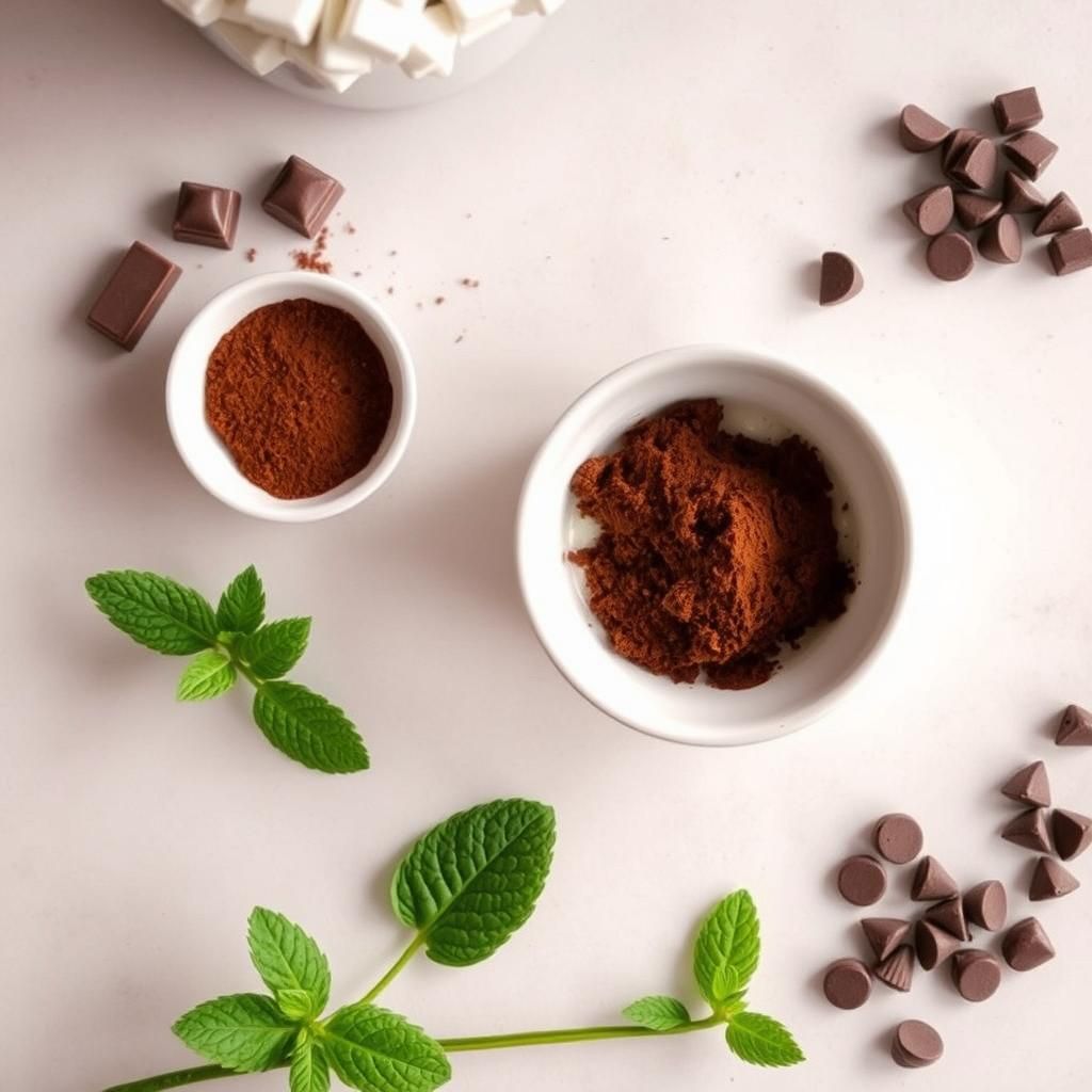 Chocolate Mint Fat Bombs Setup