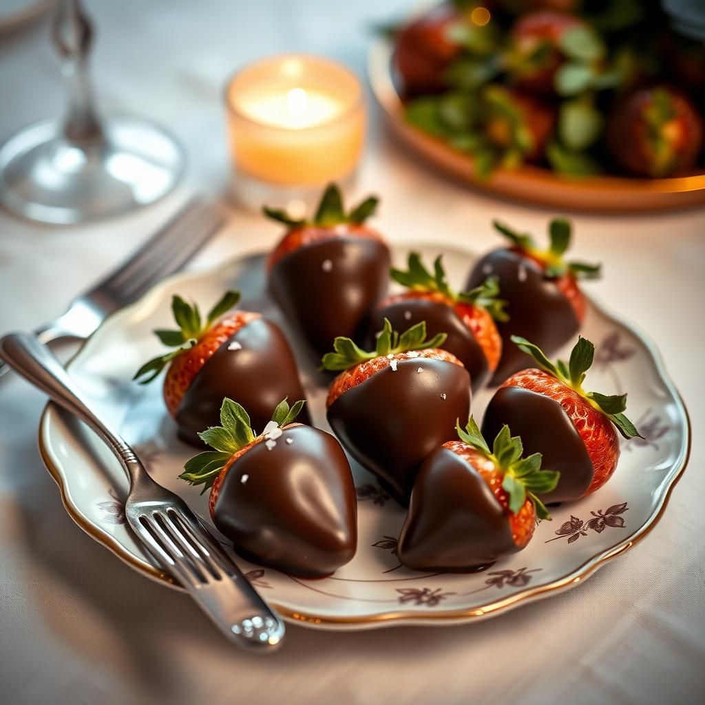 Chocolate-Covered Air-Fried Strawberries