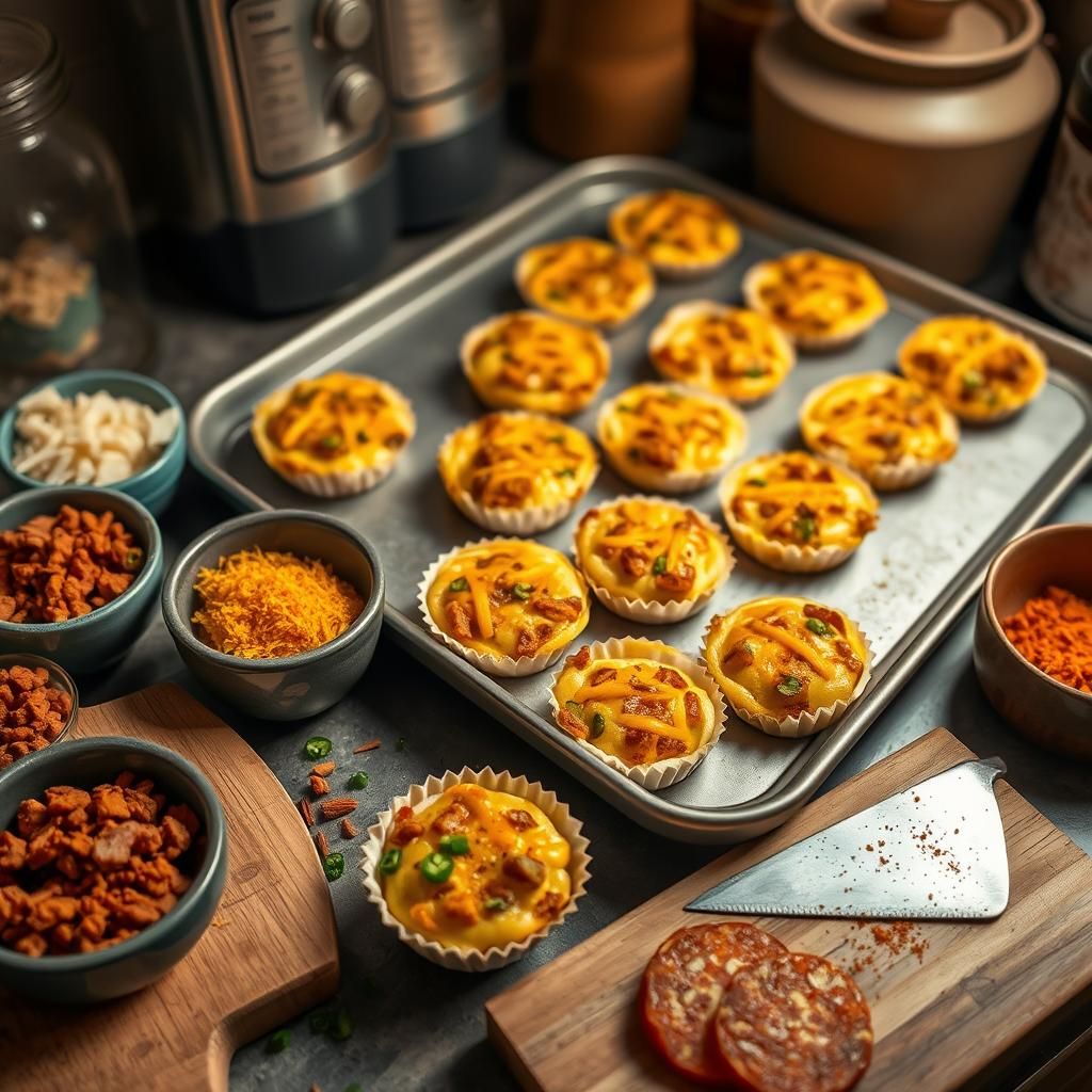 Chorizo & Monterey Jack Egg Bites - Final dish photo