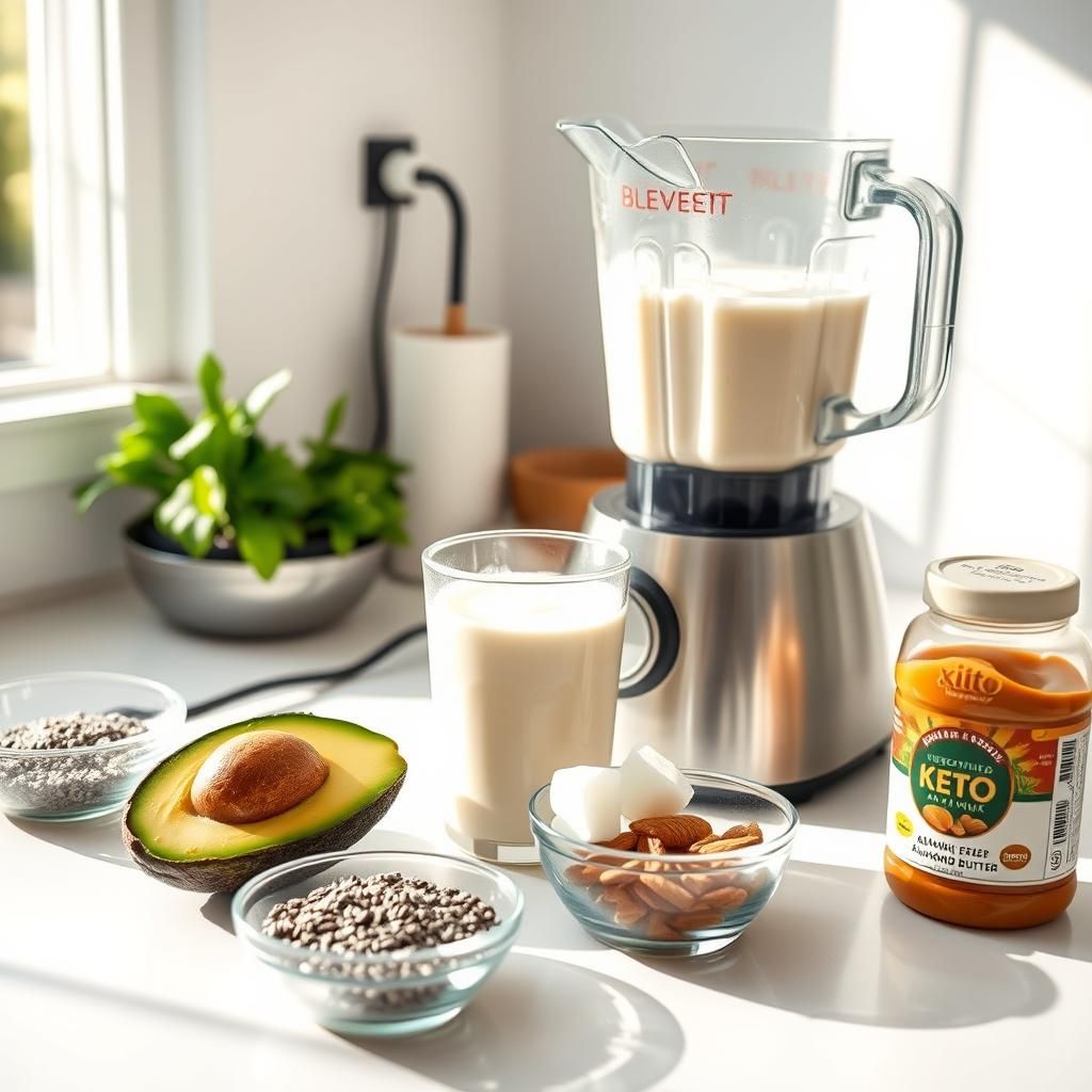 Classic Avocado Keto Shake Preparation