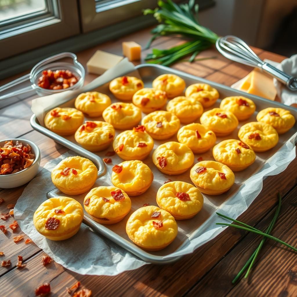 Classic Bacon & Sharp Cheddar Egg Bites - Final dish photo
