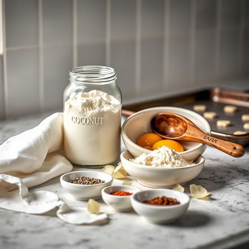 Coconut Flour Chips in Preparation