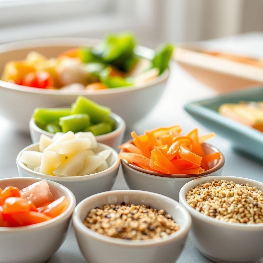 Colorful Toppings and Garnishes