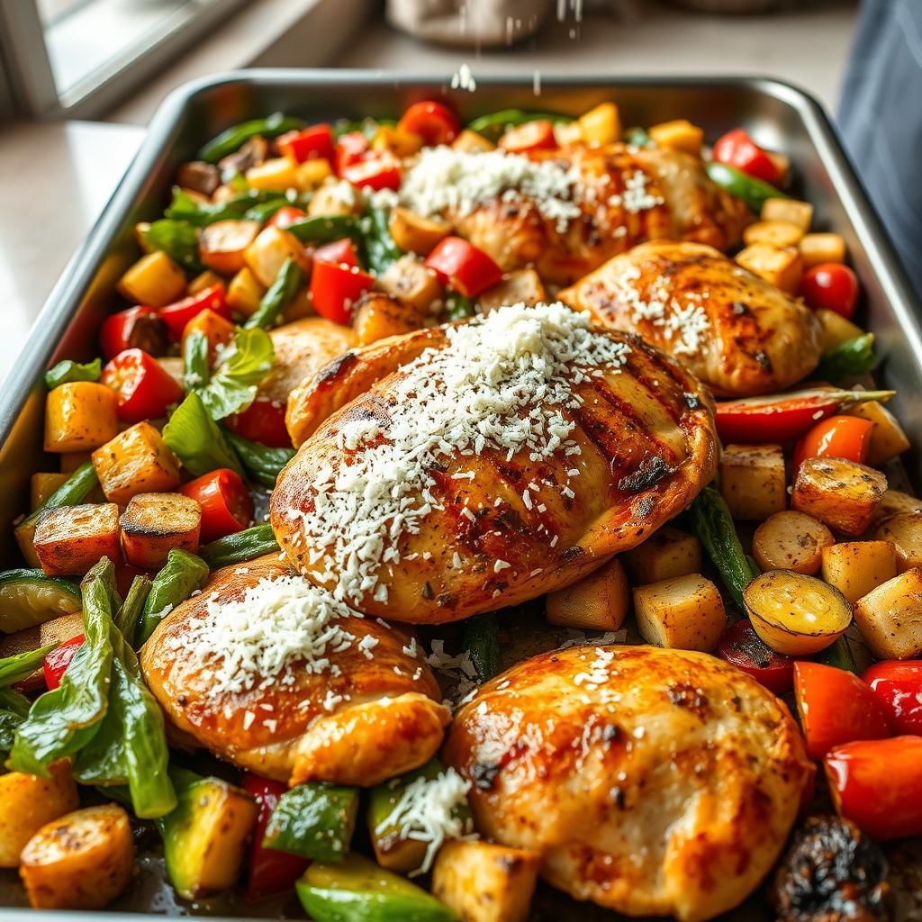 Combining Chicken and Vegetables