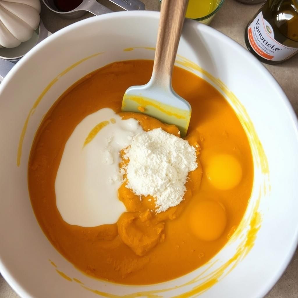 Combining Wet Ingredients - Cooking process photo (Step 3: Mix Wet Ingredients)