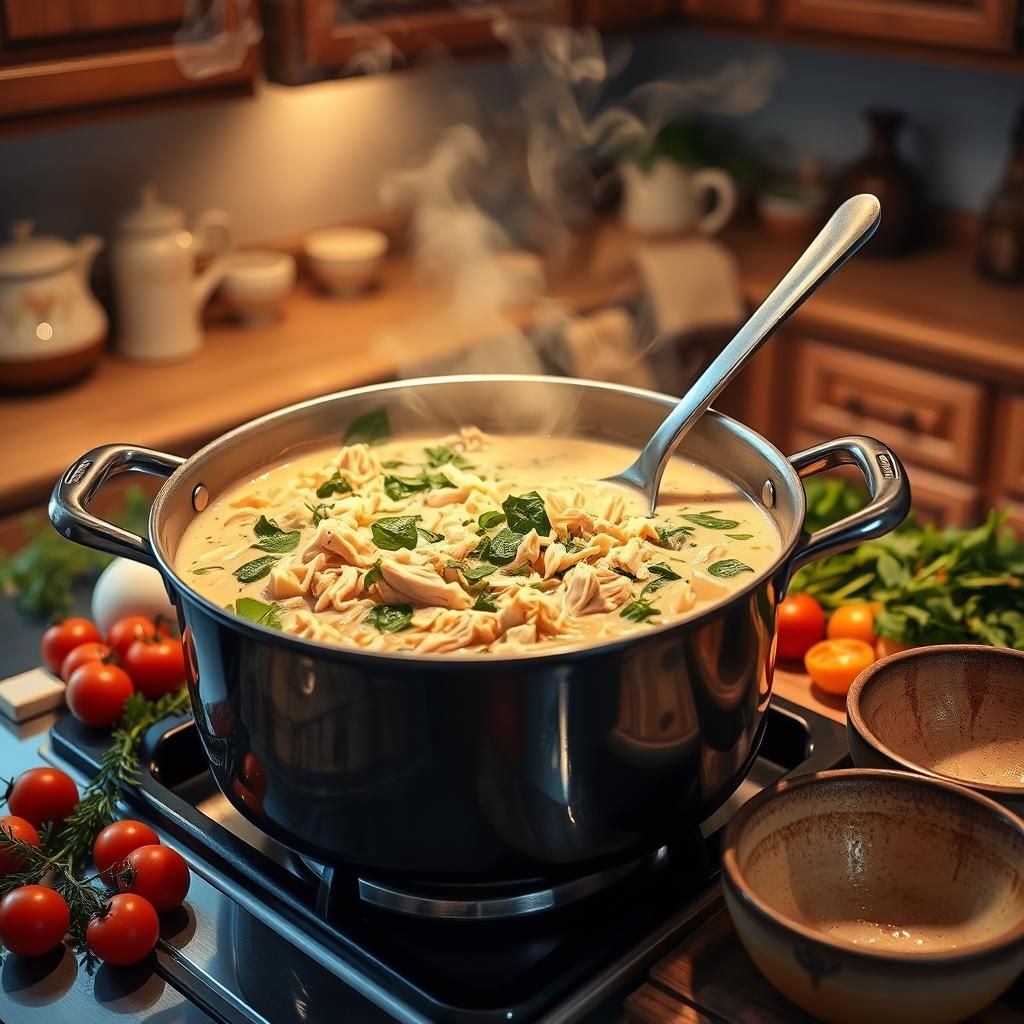 Comforting Chicken Soup Creation