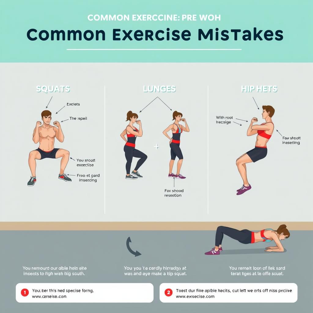 Common Exercise Mistakes Visual Guide