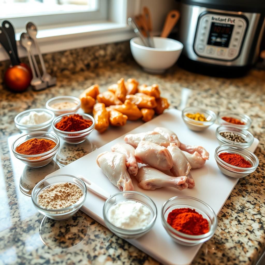 Preparing Chicken Wings