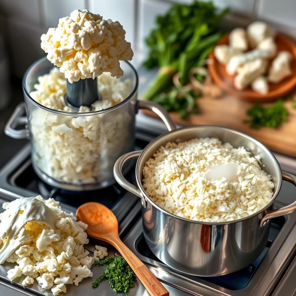 Cooking the Cauliflower Base