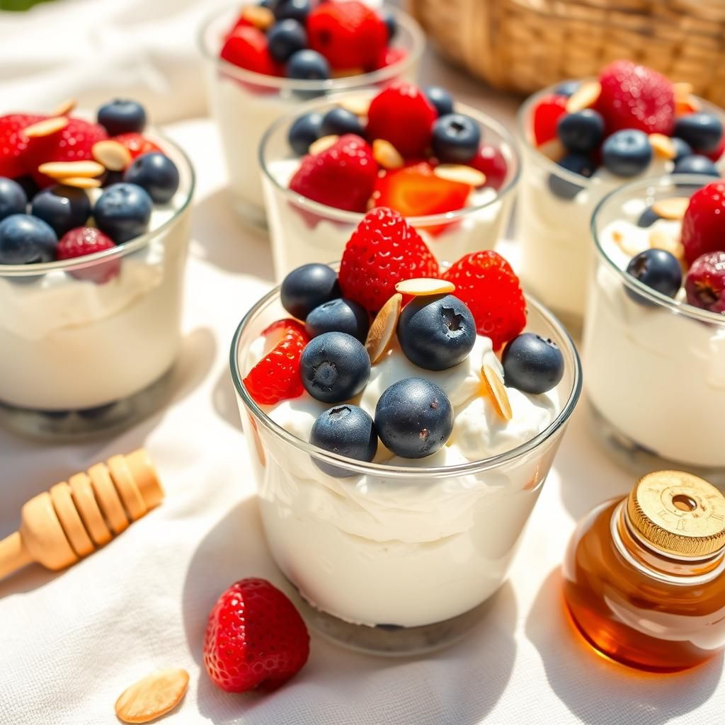 Cottage Cheese with Berries and Almonds