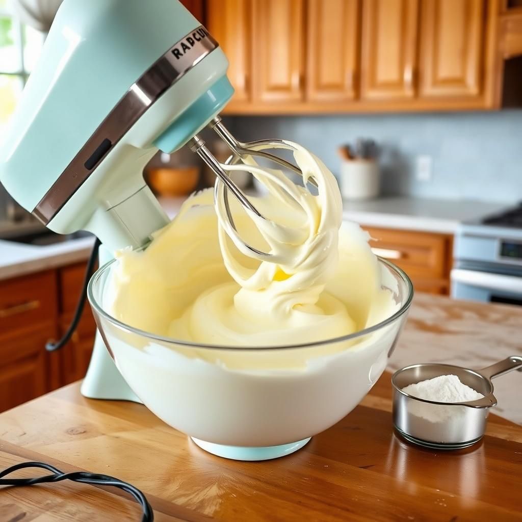 Cream Cheese Beating Process