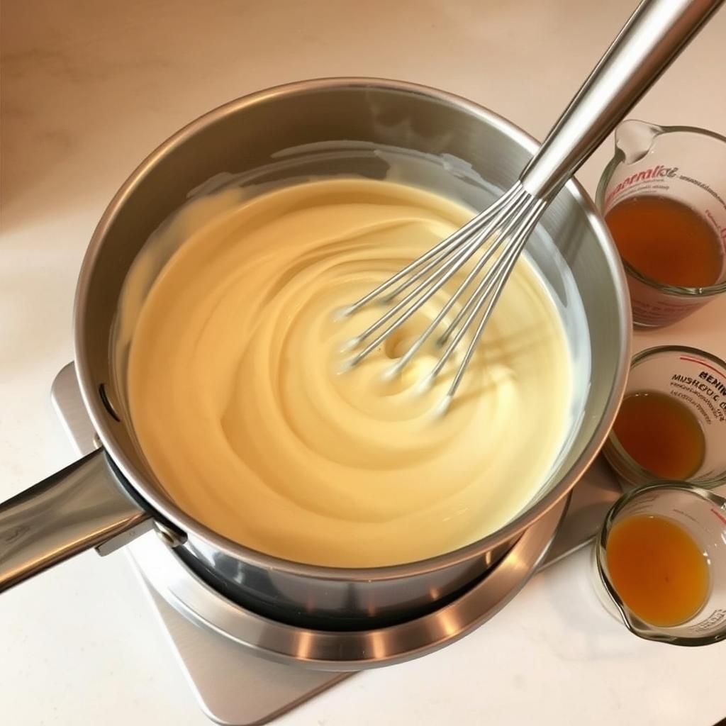 Cream Sauce in the Making