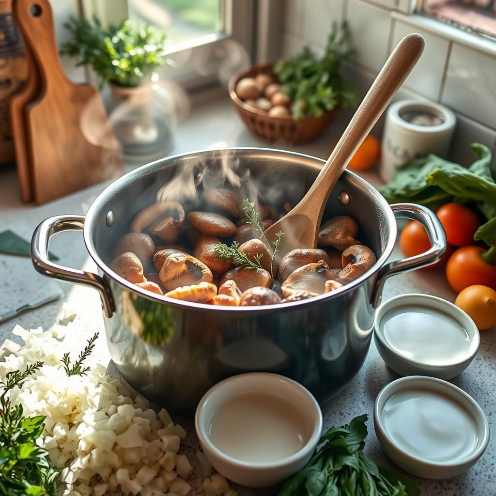 Creamy Mushroom Soup Adventure