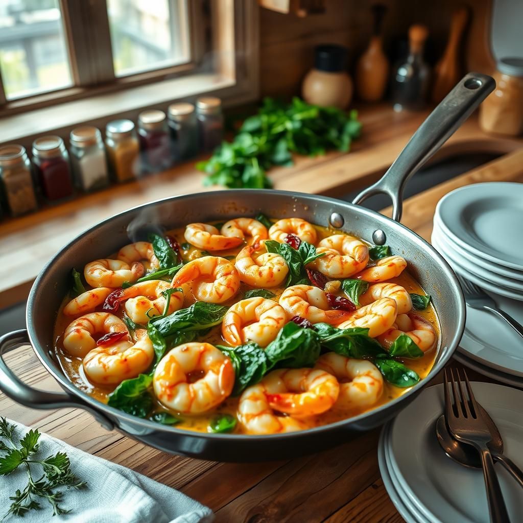 Creamy Tuscan Garlic Shrimp