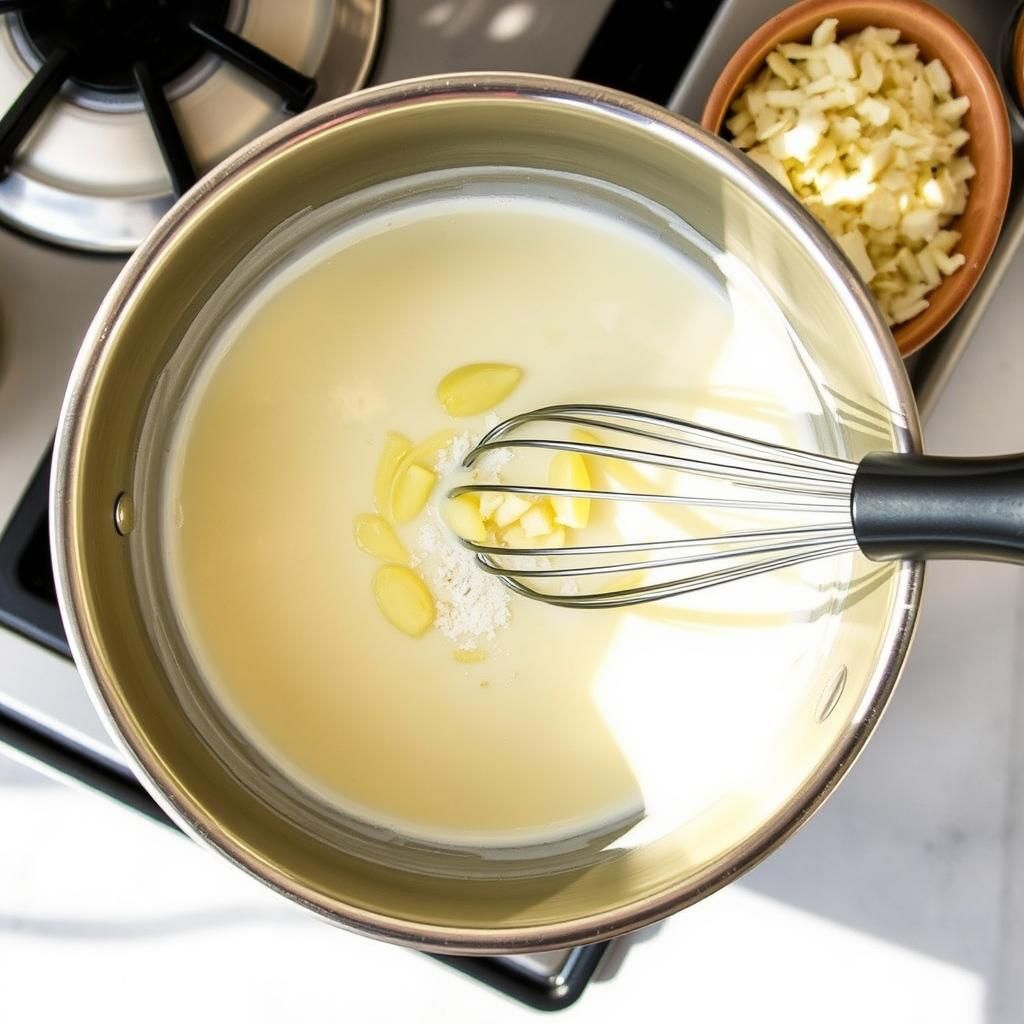 Creamy White Sauce Preparation