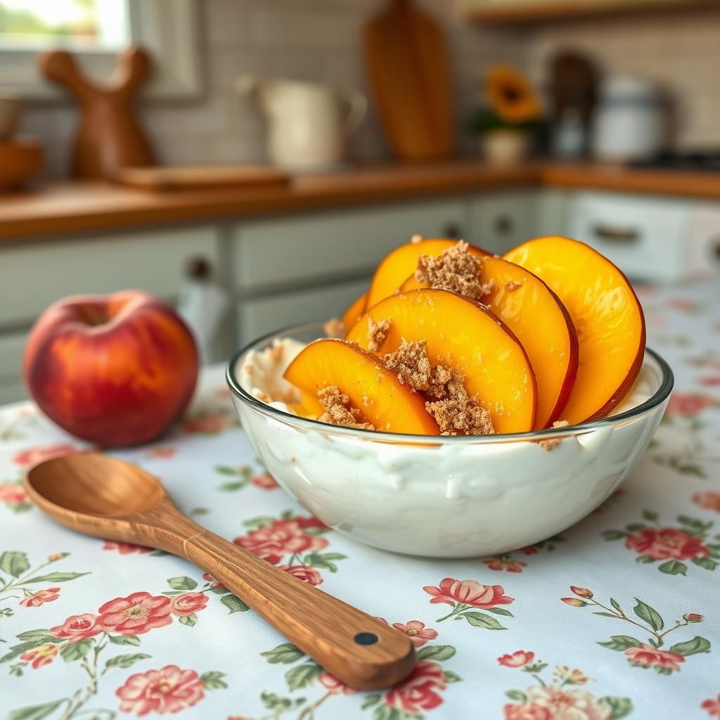 Creative Peaches and Cream Bowl
