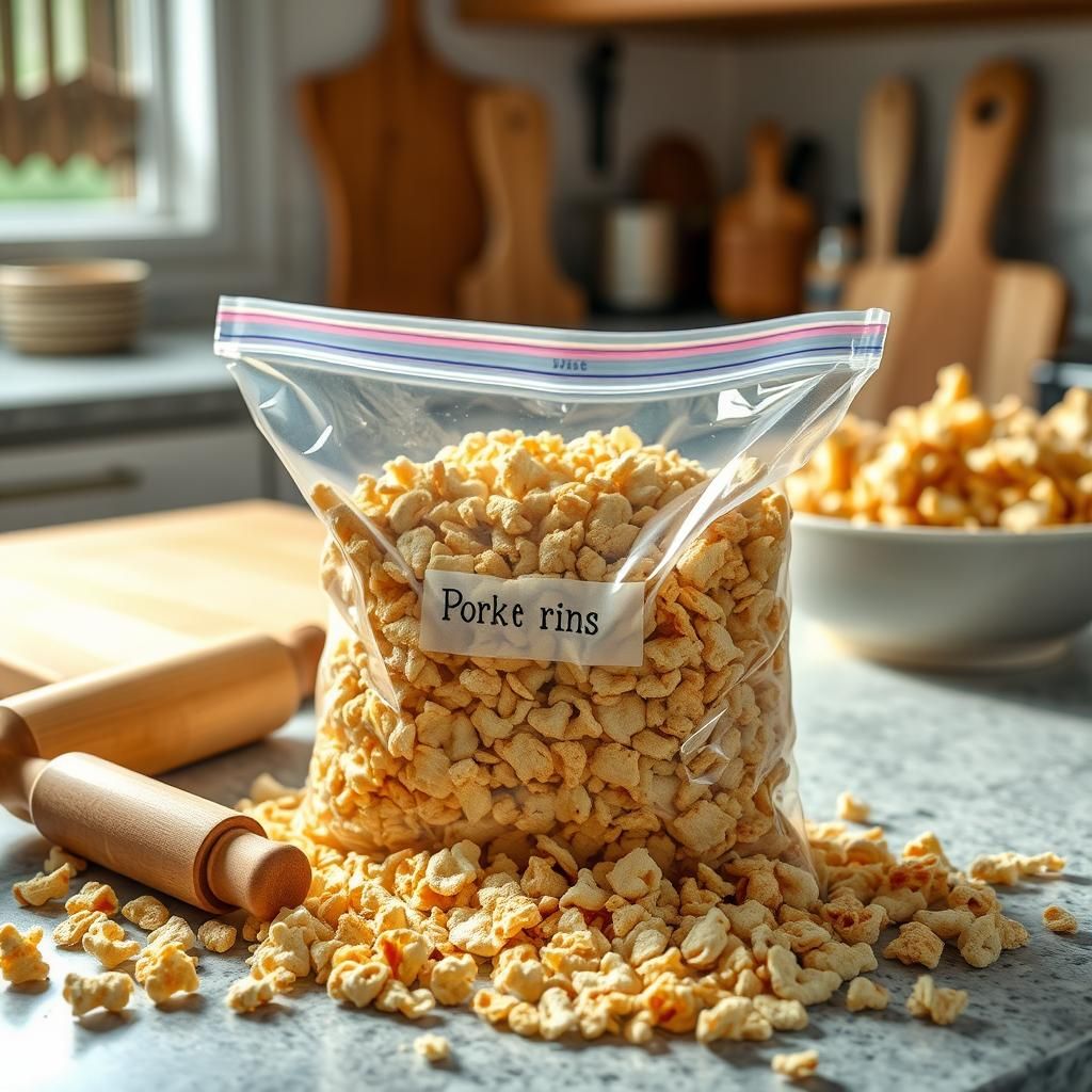 Crushed Pork Rinds Preparation