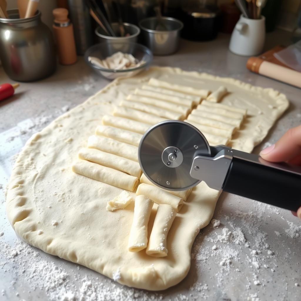 Cutting into Breadsticks