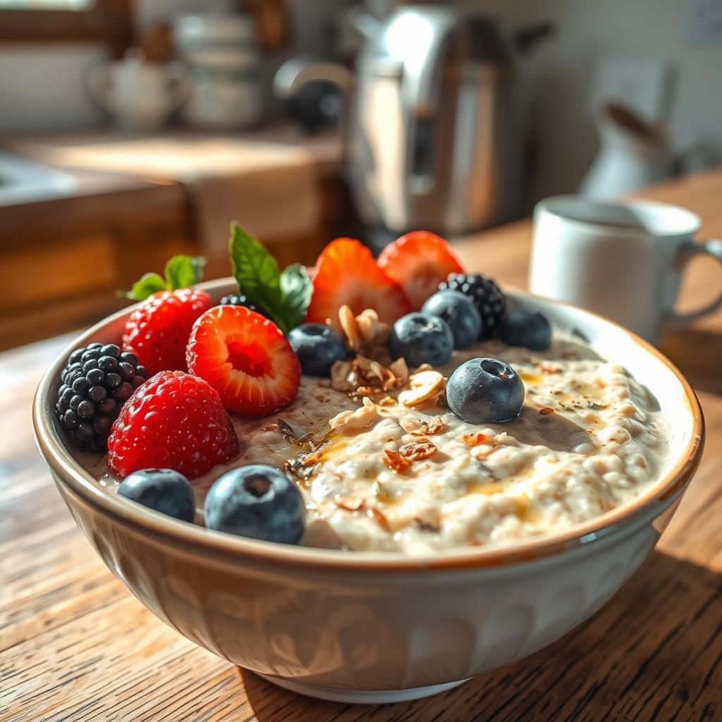 Day 1 Breakfast: Wholesome Oatmeal Bowl