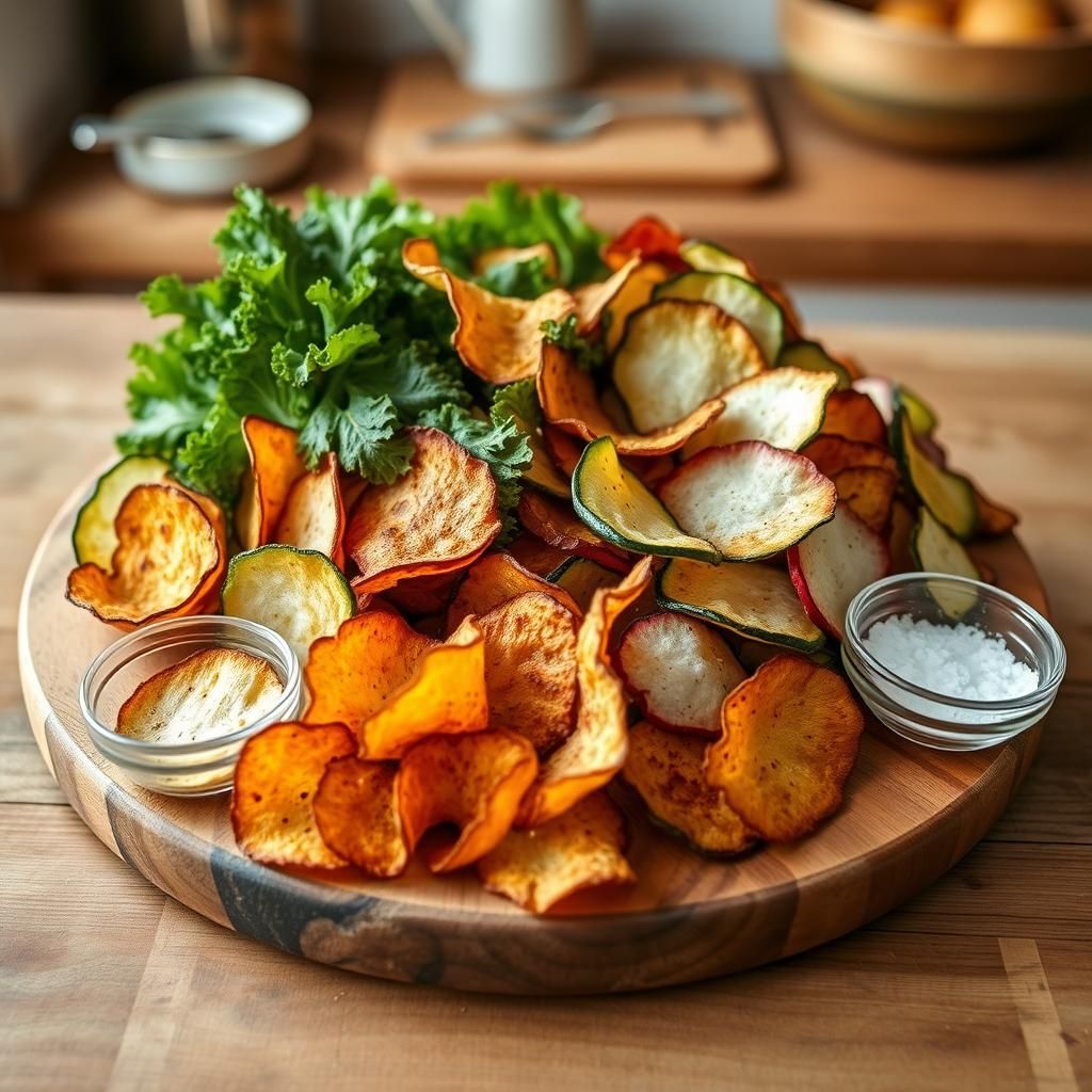 Dehydrated Vegetable Chips Display