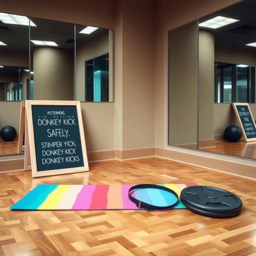 Donkey Kicks Exercise Area