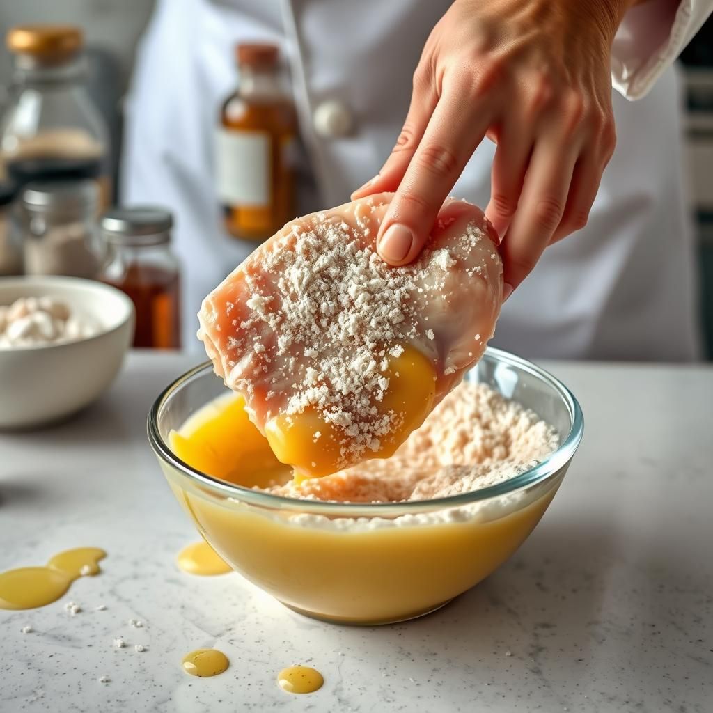 Dredging the Chicken Cutlets